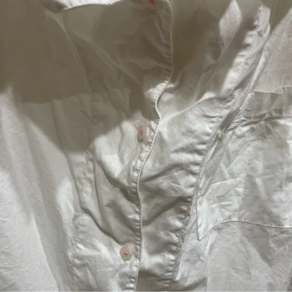 Anthropologie 2X Maeve Off Shoulder Button Down Top EUC - Picture 4 of 9